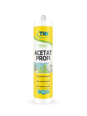 TEKASIL Profi acetatni silikonski kit rjavi 300 ml