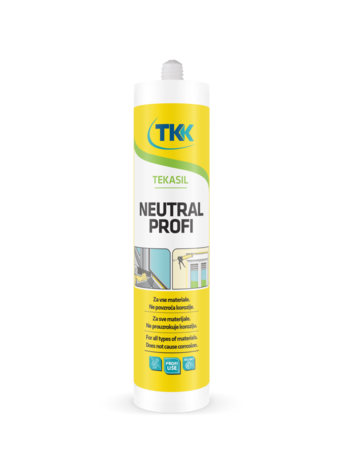 TEKASIL neutral Profi silikonski kit beli 300 ml